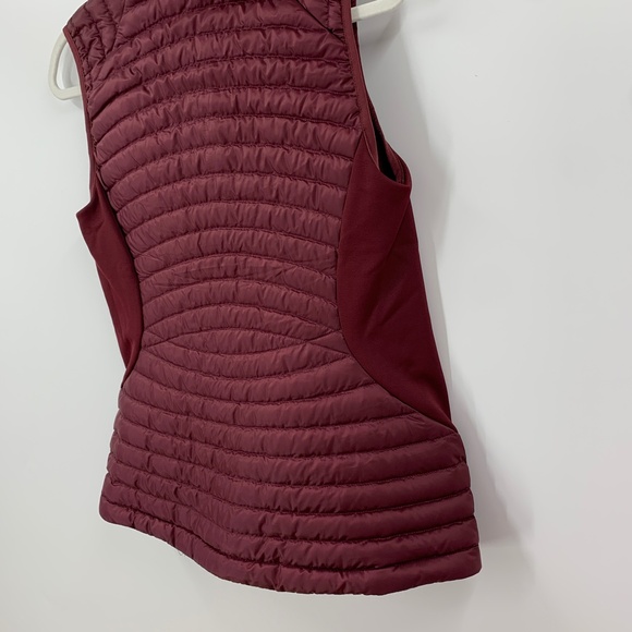 Eddie Bauer Microtherm 2.0 Down Vest in Dark Berry Sz S - Picture 3 of 9